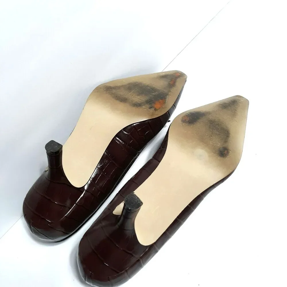 Women’s Isaac Mizrahi For Target Crocodile Skin Print  Tall Heels Size 7 shoes